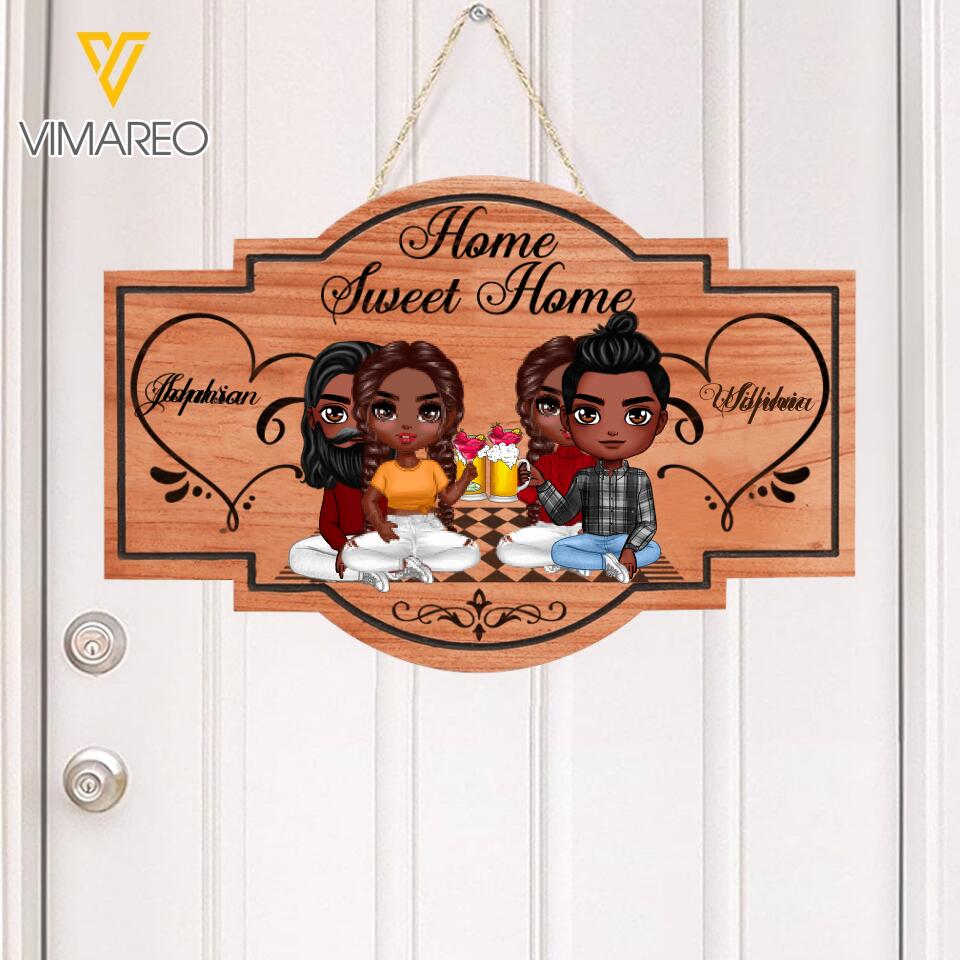PERSONALIZED HOME SWEET HOME WOOD SIGN 22FEB-DT18
