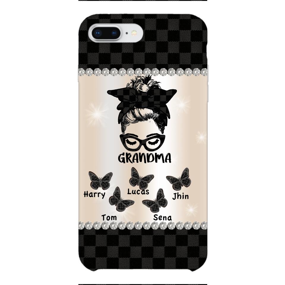 Personalized Grandma Phone Case Printed 22MAR-HC01