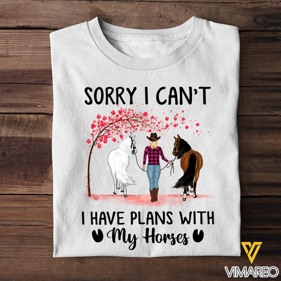 PERSONALIZED SORRY I CAN'T I HAVE PLANS WITH MY HORSE QTMQ0203