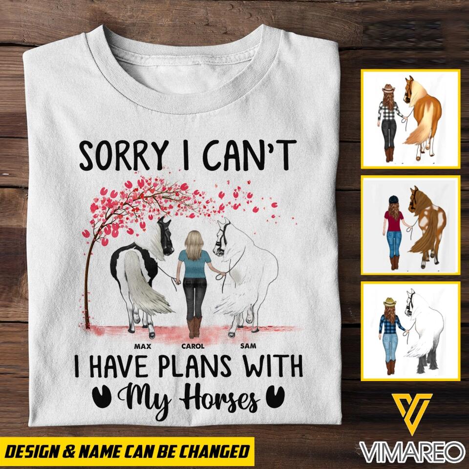 PERSONALIZED SORRY I CAN'T I HAVE PLANS WITH MY HORSE QTMQ0203