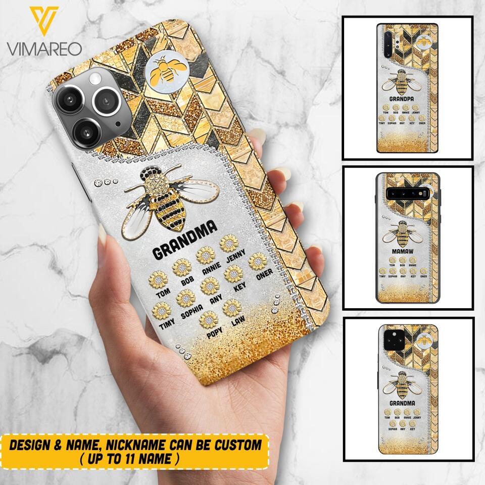 Personalized Grandma Kid Phone Case Printed 22MAR-HQ07