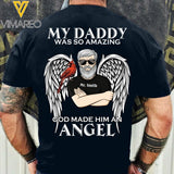 PERSONALIZED MY DADDY WAS SO AMAZING BLACK TSHIRT 22MAR-HC07