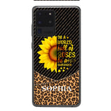 PERSONALIZED IIN THE WORLD FULL OF ROSES BE A SUNFLOWER  LEOPARD PHONECASE VHDT0803