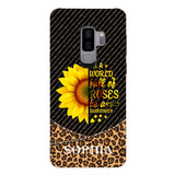 PERSONALIZED IIN THE WORLD FULL OF ROSES BE A SUNFLOWER  LEOPARD PHONECASE VHDT0803