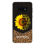 PERSONALIZED IIN THE WORLD FULL OF ROSES BE A SUNFLOWER  LEOPARD PHONECASE VHDT0803