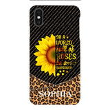 PERSONALIZED IIN THE WORLD FULL OF ROSES BE A SUNFLOWER  LEOPARD PHONECASE VHDT0803