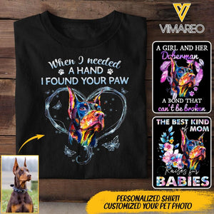 PERSONALIZED DOBERMAN DOG TSHIRT QTDT0803