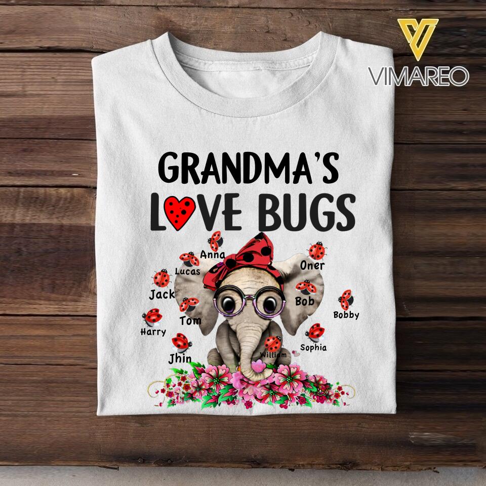 Personalized Grandma's Kid Tshirt Printed 22MAR-HC07