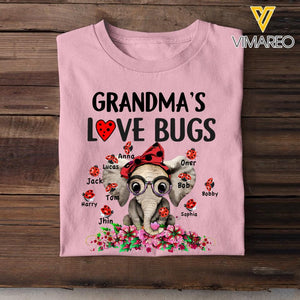 Personalized Grandma's Kid Tshirt Printed 22MAR-HC07