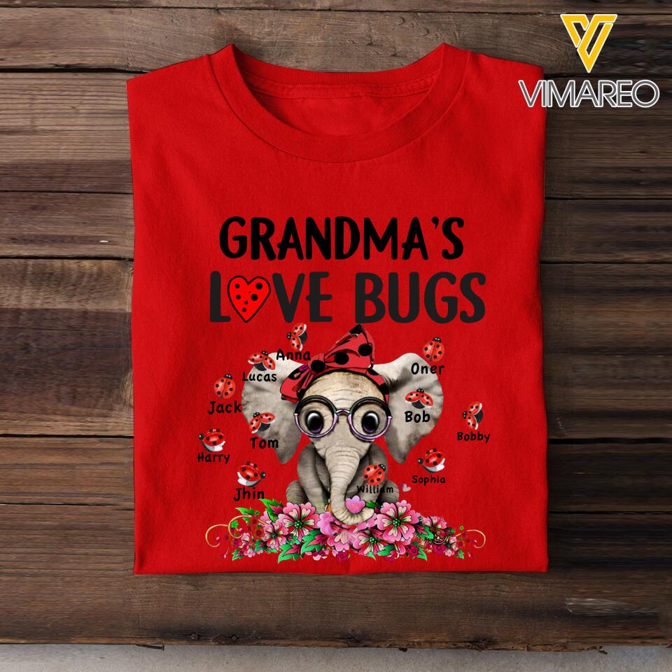 Personalized Grandma's Kid Tshirt Printed 22MAR-HC07