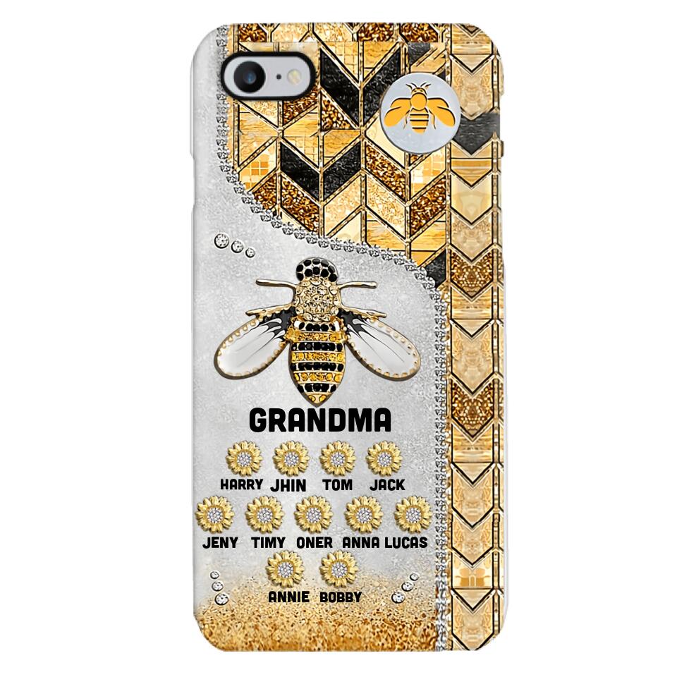 Personalized Grandma Kid Phone Case Printed 22MAR-HQ07