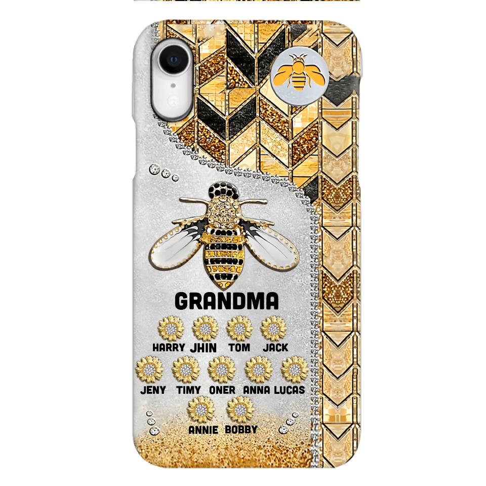 Personalized Grandma Kid Phone Case Printed 22MAR-HQ07