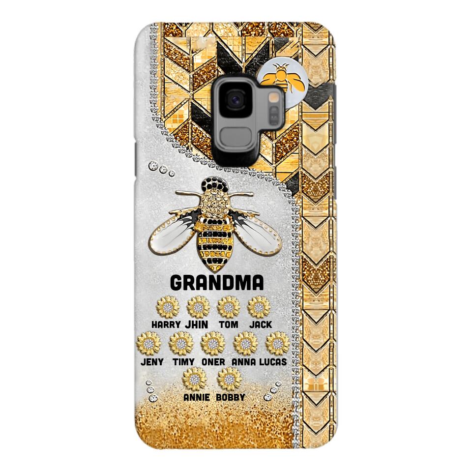 Personalized Grandma Kid Phone Case Printed 22MAR-HQ07