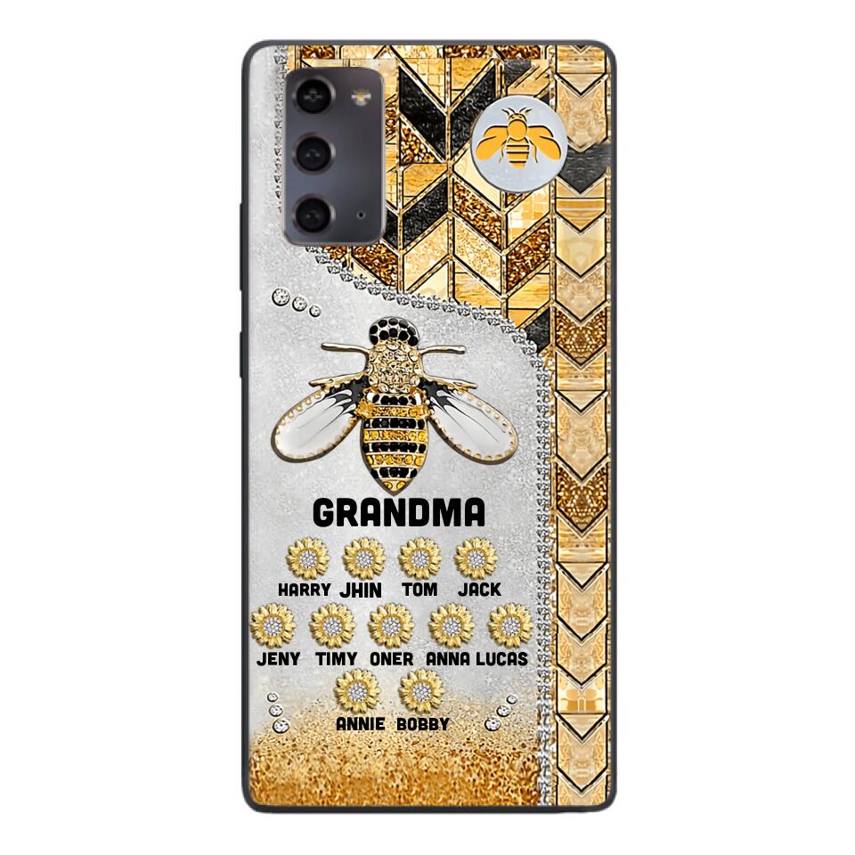 Personalized Grandma Kid Phone Case Printed 22MAR-HQ07