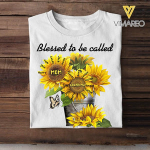 Personalized Grandma's Kid Blessed To Be Called Tshirt Printed 22MAR-HC08