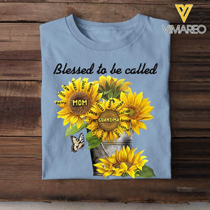 Personalized Grandma's Kid Blessed To Be Called Tshirt Printed 22MAR-HC08