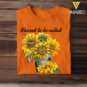 Personalized Grandma's Kid Blessed To Be Called Tshirt Printed 22MAR-HC08