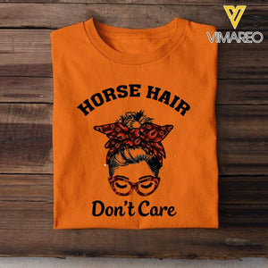 PERSONALIZED HORSE HAIR DON'T CARE TSHIRT QTHC0903