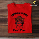 PERSONALIZED HORSE HAIR DON'T CARE TSHIRT QTHC0903