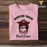 PERSONALIZED HORSE HAIR DON'T CARE TSHIRT QTHC0903