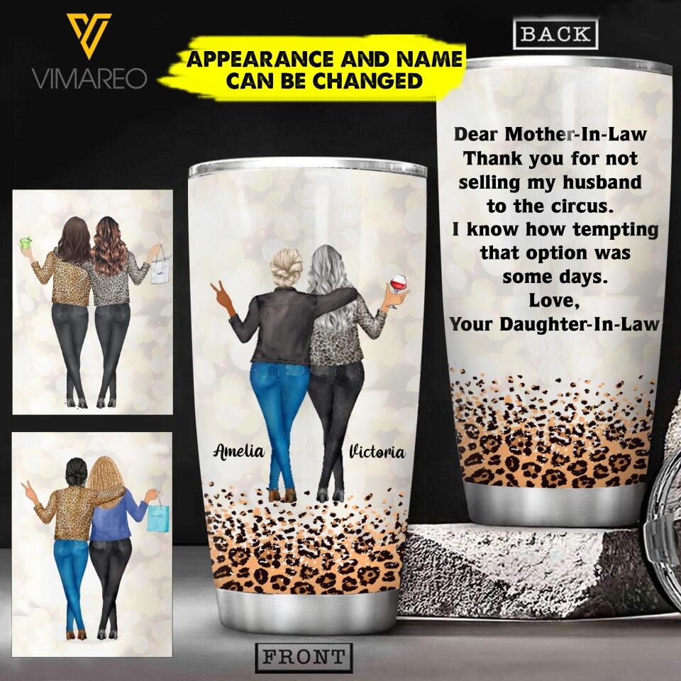 Personalized Mother In Law Tumbler Printed 22MAR-HC09