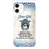 PERSONALIZED JUNE GIRL A MOUTH SHE CAN'T CONTROL PHONECASE QTHC1003