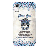 PERSONALIZED JUNE GIRL A MOUTH SHE CAN'T CONTROL PHONECASE QTHC1003