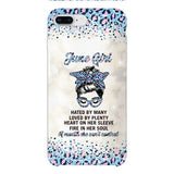 PERSONALIZED JUNE GIRL A MOUTH SHE CAN'T CONTROL PHONECASE QTHC1003
