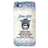 PERSONALIZED JUNE GIRL A MOUTH SHE CAN'T CONTROL PHONECASE QTHC1003