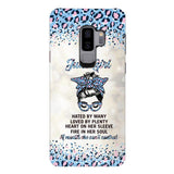 PERSONALIZED JUNE GIRL A MOUTH SHE CAN'T CONTROL PHONECASE QTHC1003