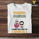 Personalized Grandma And Grandson A Bond That Can't Be Broken Tshirt Printed 22MAR-HC11