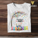 PERSONALIZED GRANDMA'S PEEPS WITH RABBIT KID TSHIRT QTTQ1103