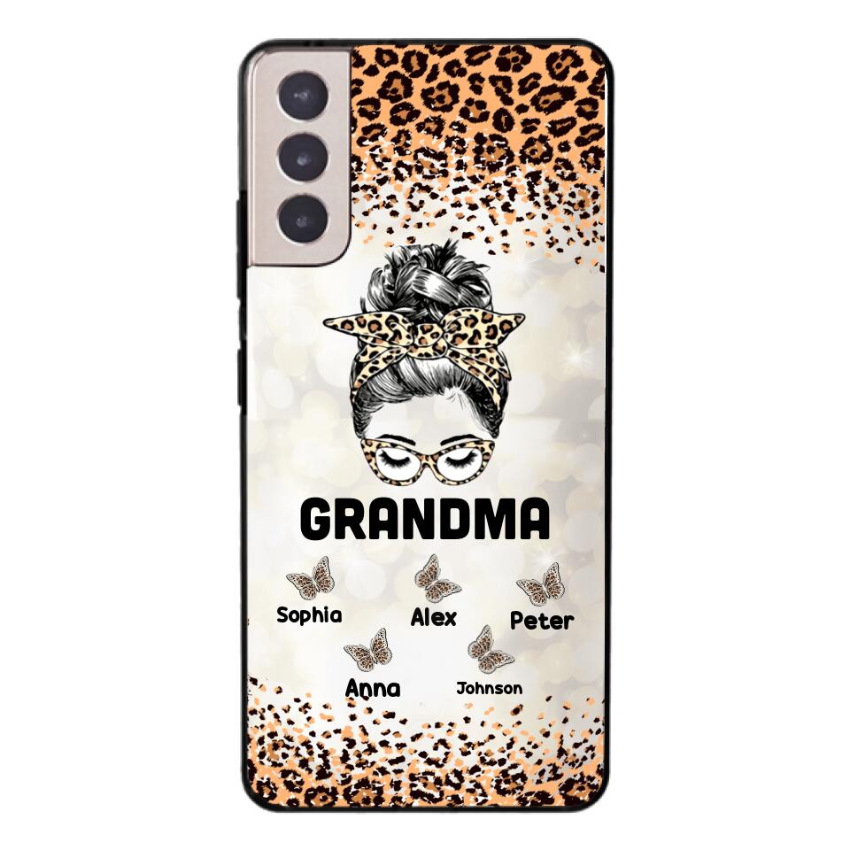 PERSONALIZED GRANDMA KID NAME PHONECASE VHVQ1403