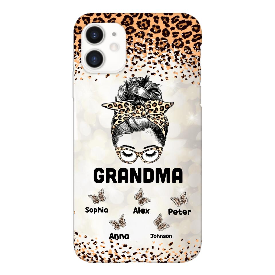 PERSONALIZED GRANDMA KID NAME PHONECASE VHVQ1403