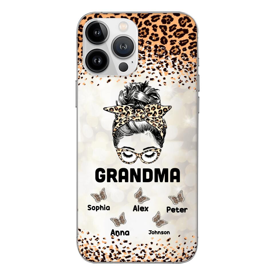 PERSONALIZED GRANDMA KID NAME PHONECASE VHVQ1403