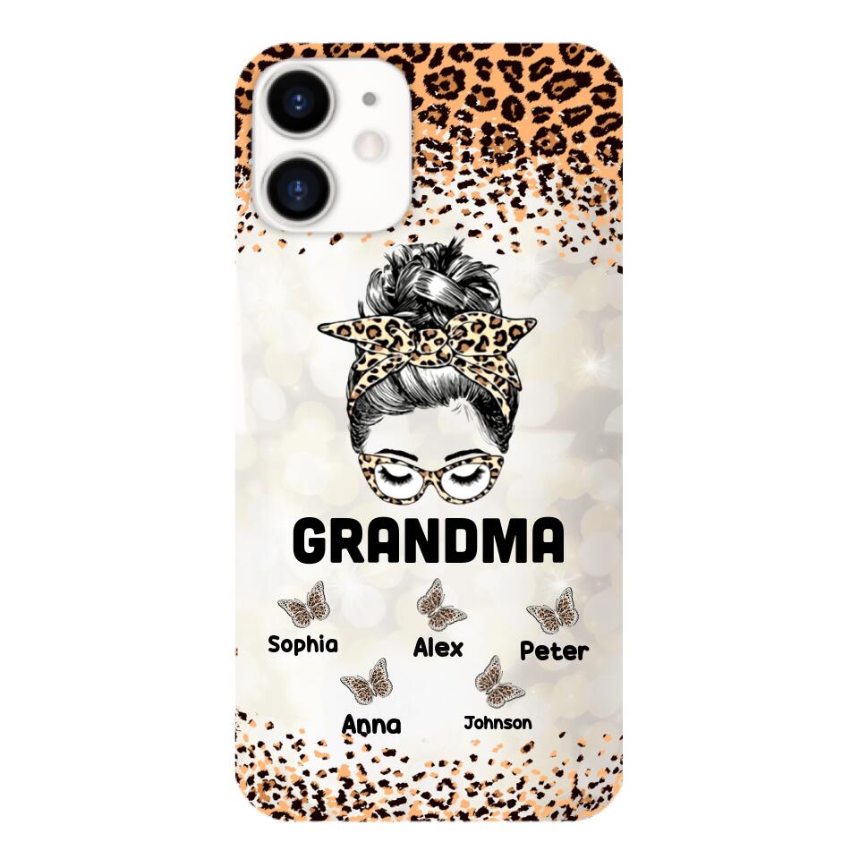 PERSONALIZED GRANDMA KID NAME PHONECASE VHVQ1403