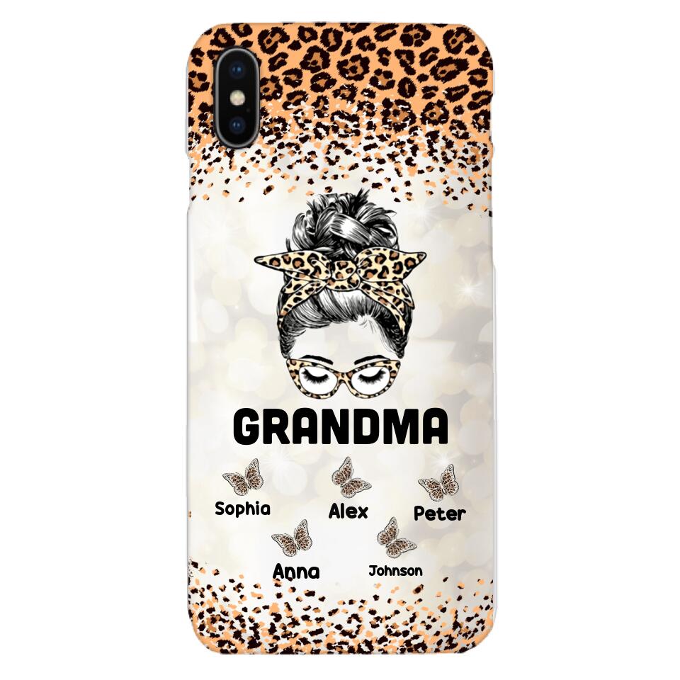 PERSONALIZED GRANDMA KID NAME PHONECASE VHVQ1403