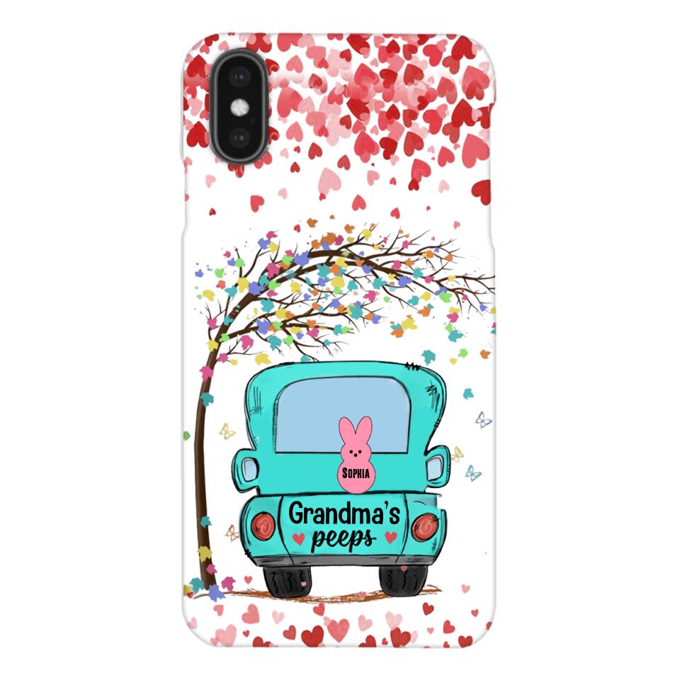 PERSONALIZED GRANDMA'S PEEPS KID NAME PHONECASE QTHQ1503