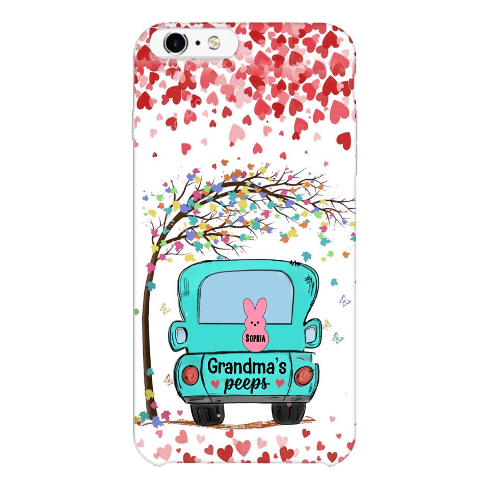 PERSONALIZED GRANDMA'S PEEPS KID NAME PHONECASE QTHQ1503