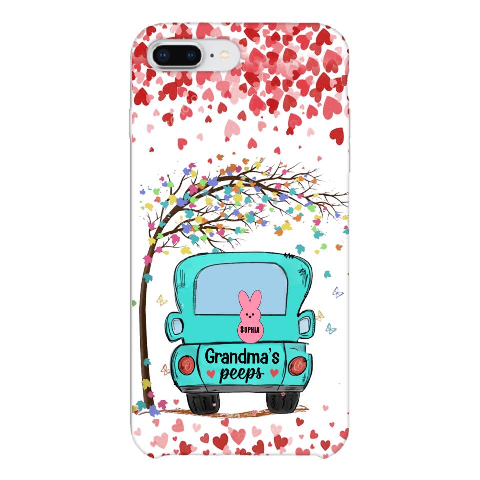 PERSONALIZED GRANDMA'S PEEPS KID NAME PHONECASE QTHQ1503