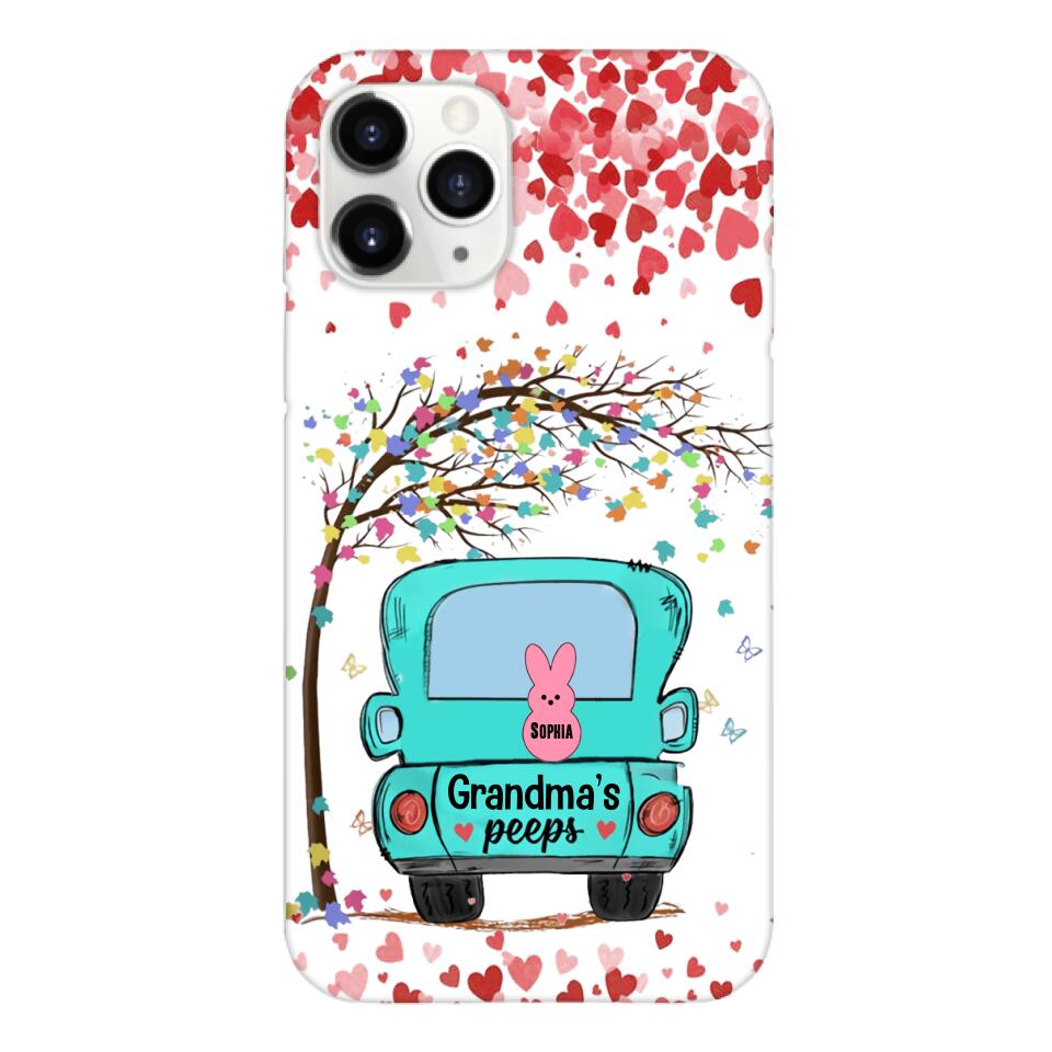 PERSONALIZED GRANDMA'S PEEPS KID NAME PHONECASE QTHQ1503