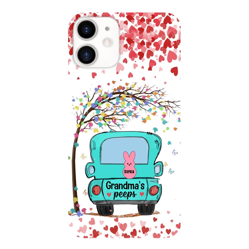 PERSONALIZED GRANDMA'S PEEPS KID NAME PHONECASE QTHQ1503