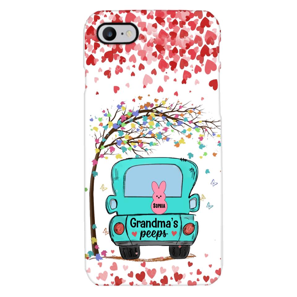 PERSONALIZED GRANDMA'S PEEPS KID NAME PHONECASE QTHQ1503