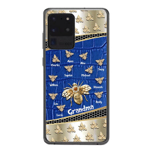 Personalized Grandma Bee Kid Name Phonecase DMHC1603