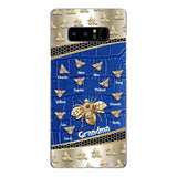 Personalized Grandma Bee Kid Name Phonecase DMHC1603