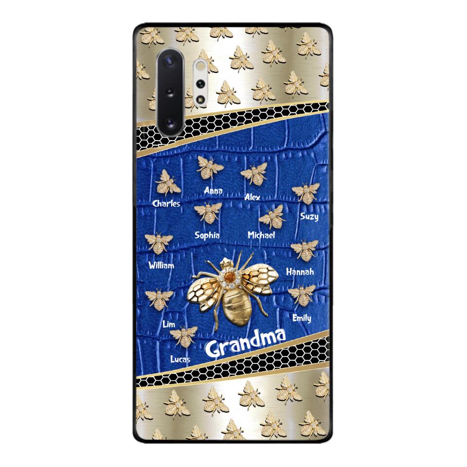 Personalized Grandma Bee Kid Name Phonecase DMHC1603