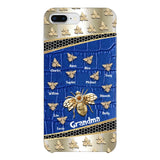 Personalized Grandma Bee Kid Name Phonecase DMHC1603