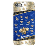 Personalized Grandma Bee Kid Name Phonecase DMHC1603