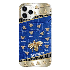 Personalized Grandma Bee Kid Name Phonecase DMHC1603