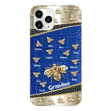 Personalized Grandma Bee Kid Name Phonecase DMHC1603